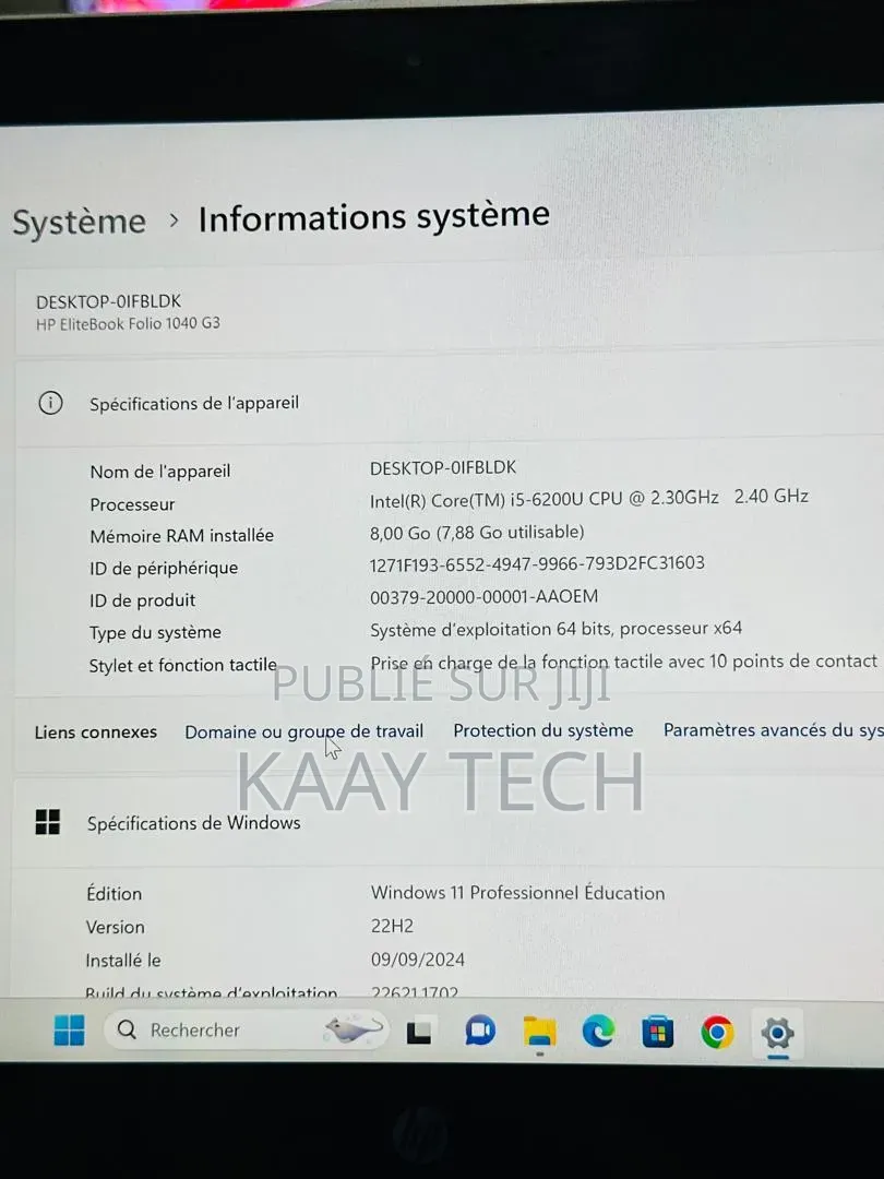 HP EliteBook Folio 1040 G3 8GB Intel Core i5 SSD 256GB