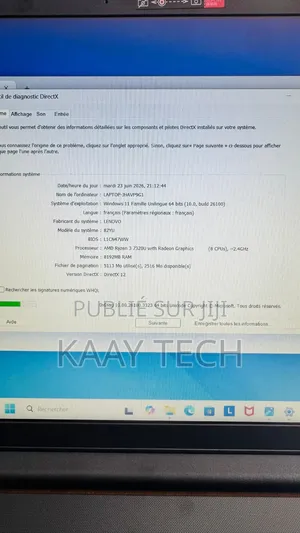 Nouveau Ordinateur portable Lenovo V15 G4 8GB AMD Ryzen 3 SSD 512GB