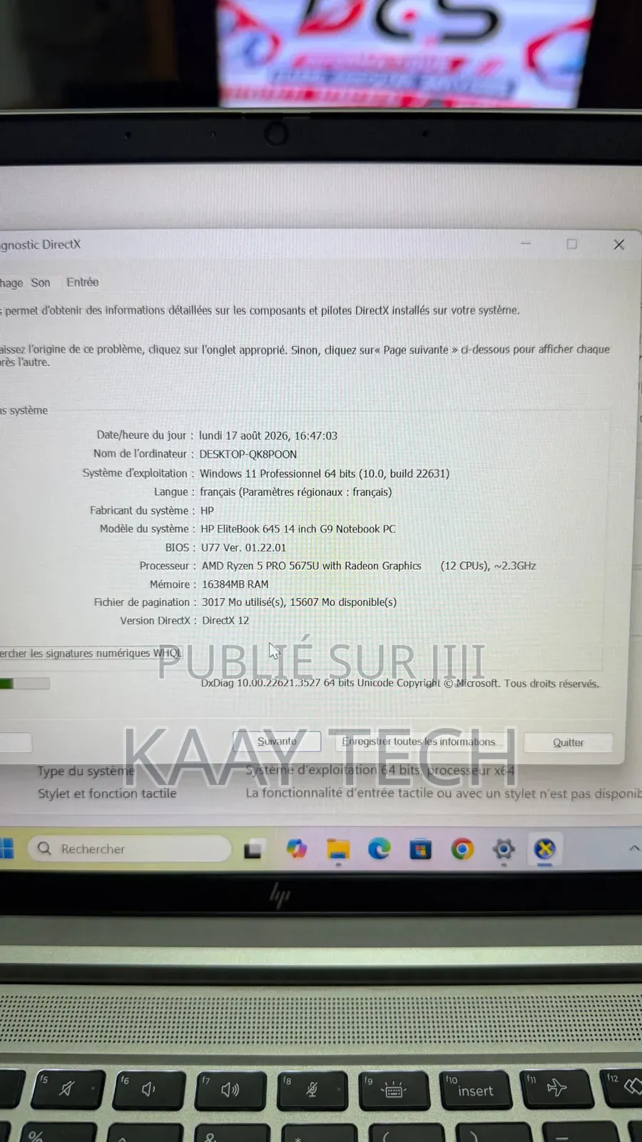 Nouveau HP EliteBook 645 G9 16GB AMD Ryzen 5 SSD 512GB