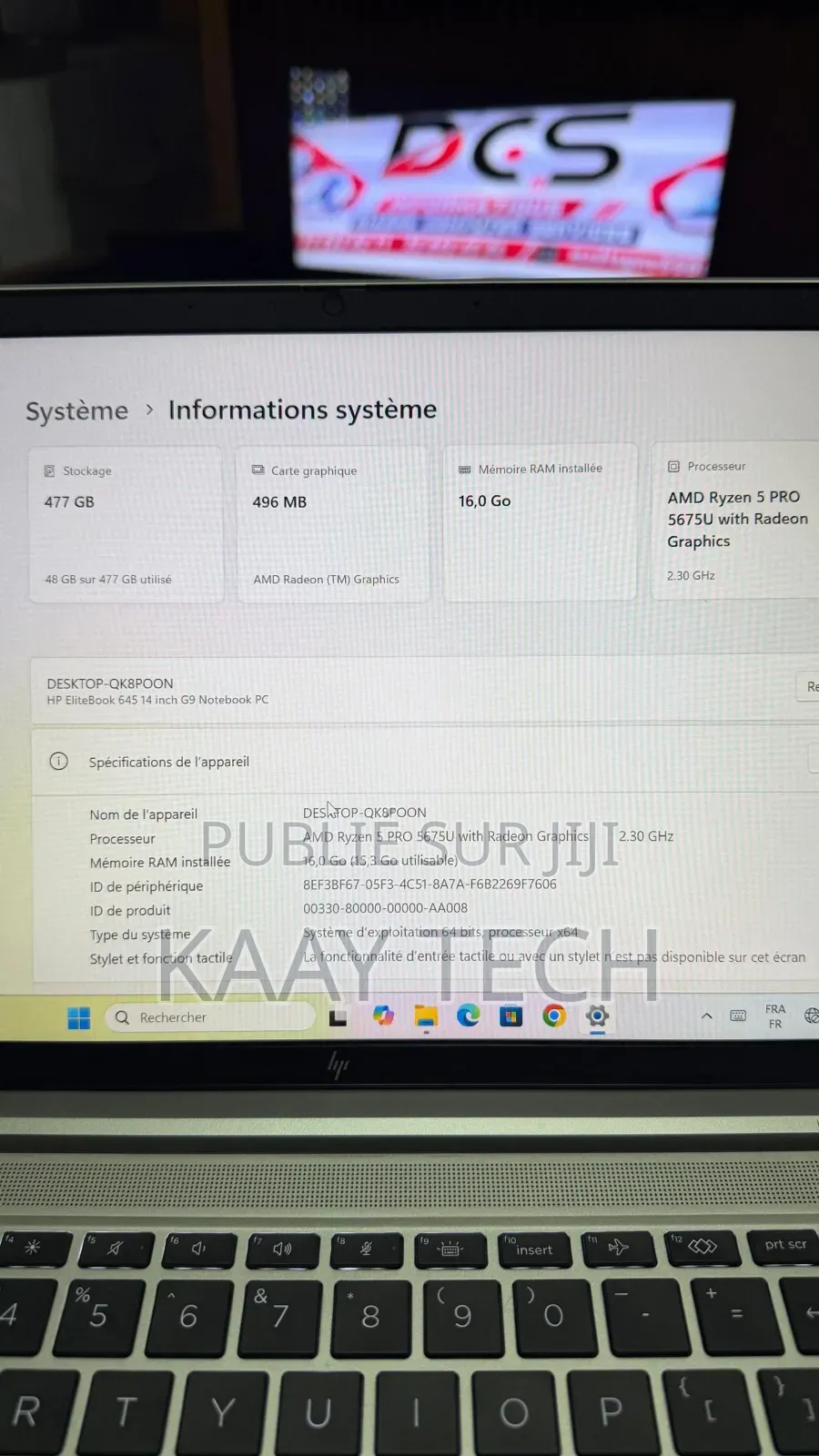 Nouveau HP EliteBook 645 G9 16GB AMD Ryzen 5 SSD 512GB