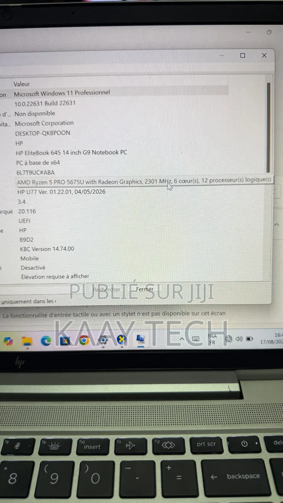 Nouveau HP EliteBook 645 G9 16GB AMD Ryzen 5 SSD 512GB