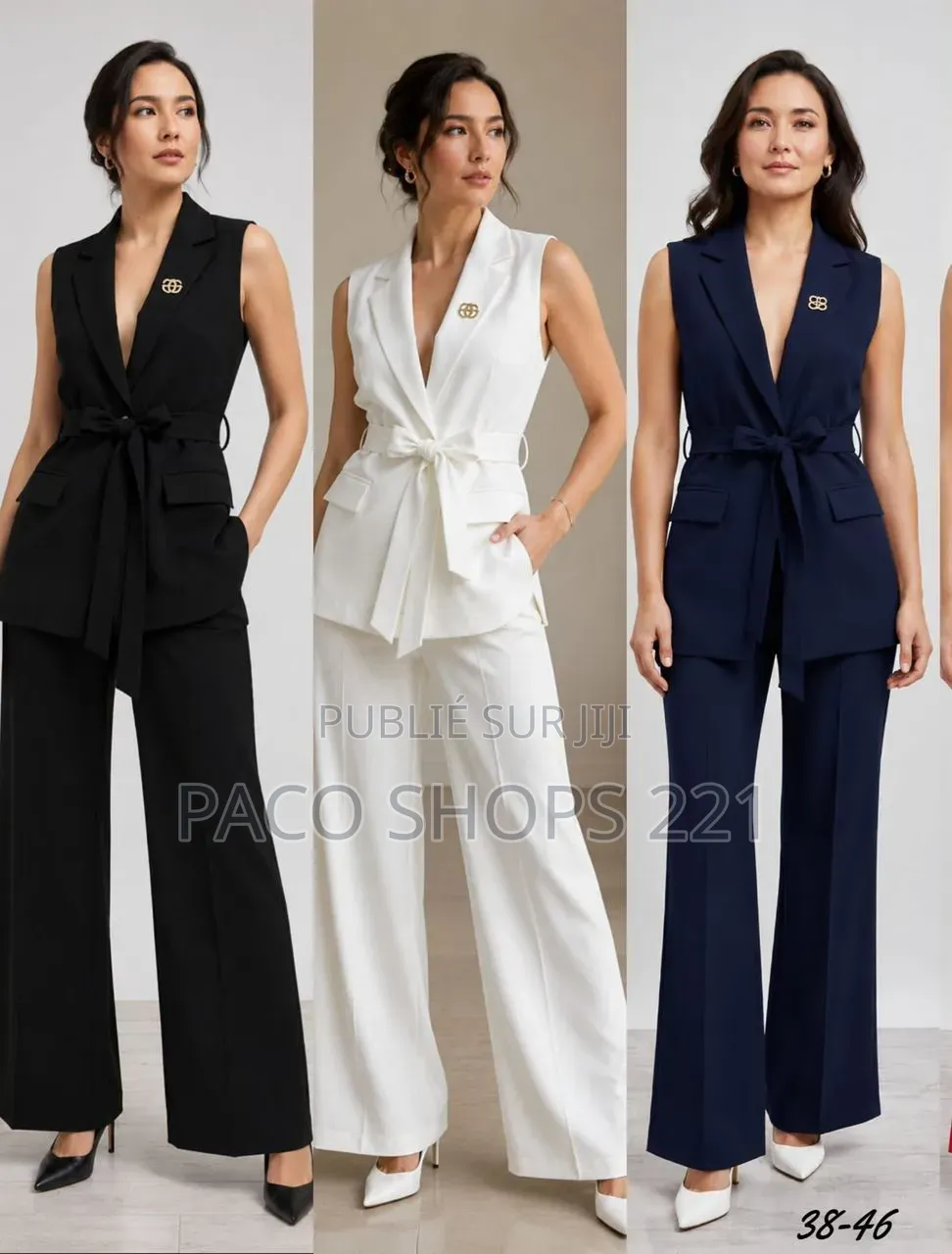 Ensemble Tailleur 2 Pièces Chic & Tendance 38 À 46