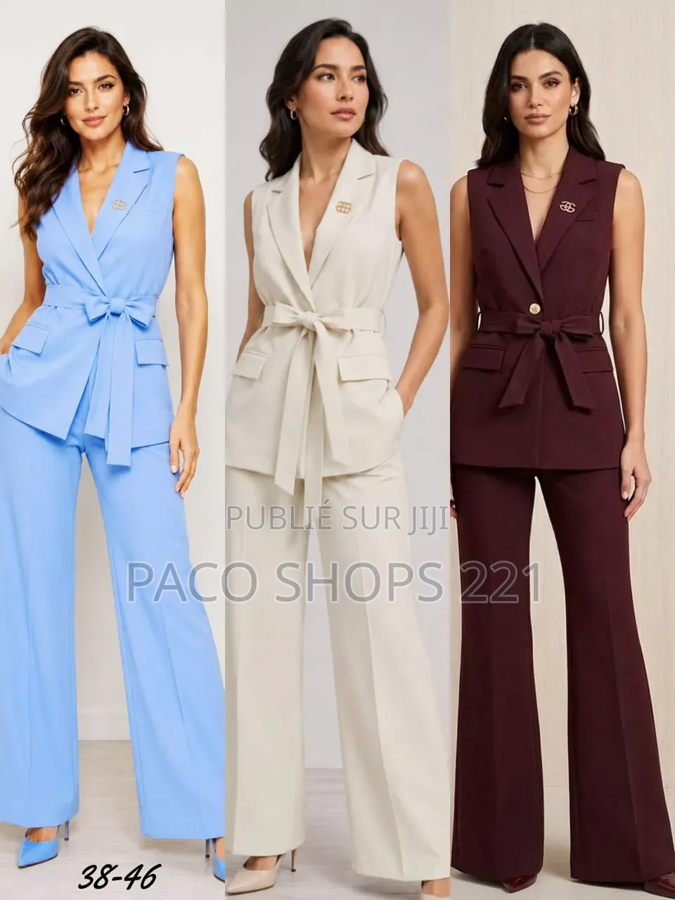 Ensemble Tailleur 2 Pièces Chic & Tendance 38 À 46