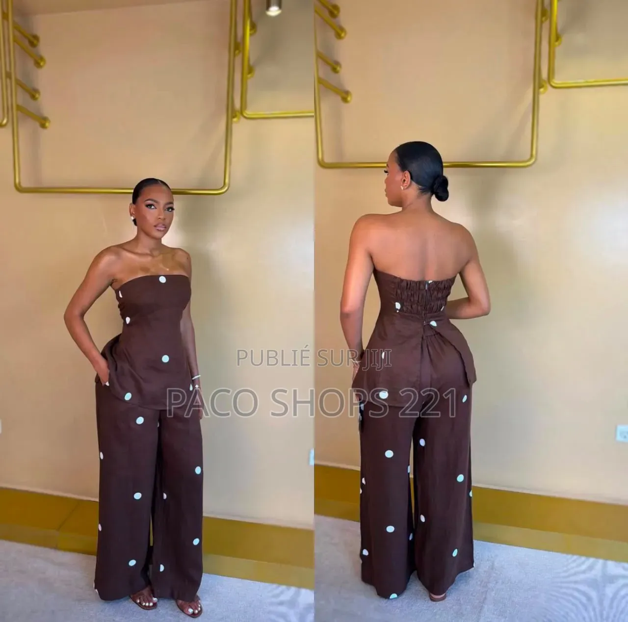 Ensemble. 2 Pièce Taille M L XL
Couleur Maron Beige Noir Best Quality