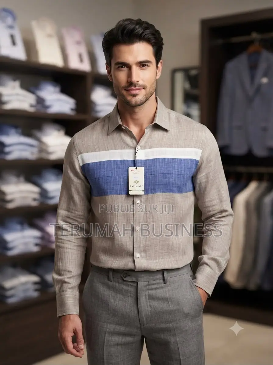 Chemise Lin Mance Longue Homme