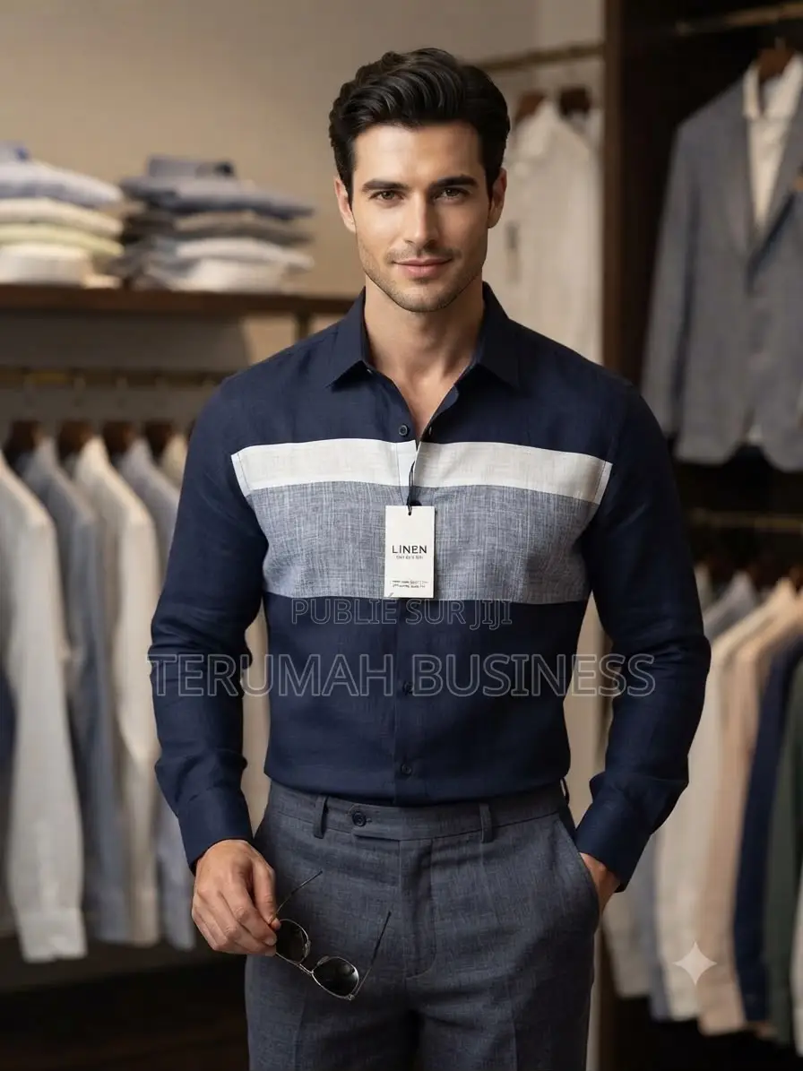 Chemise Lin Mance Longue Homme