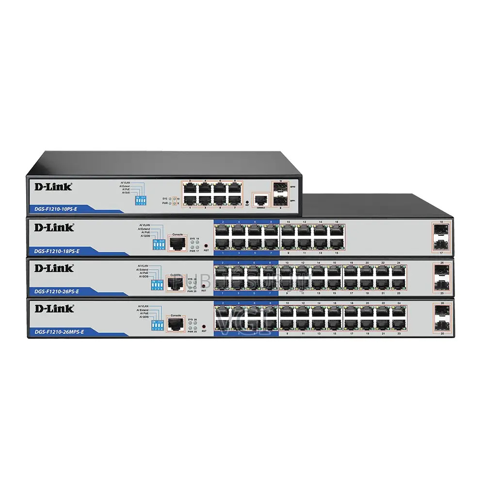 D-Link DGS-F1210-26PS-E–Switch Manageable Gigabit L2 Avec 24 Ports PoE