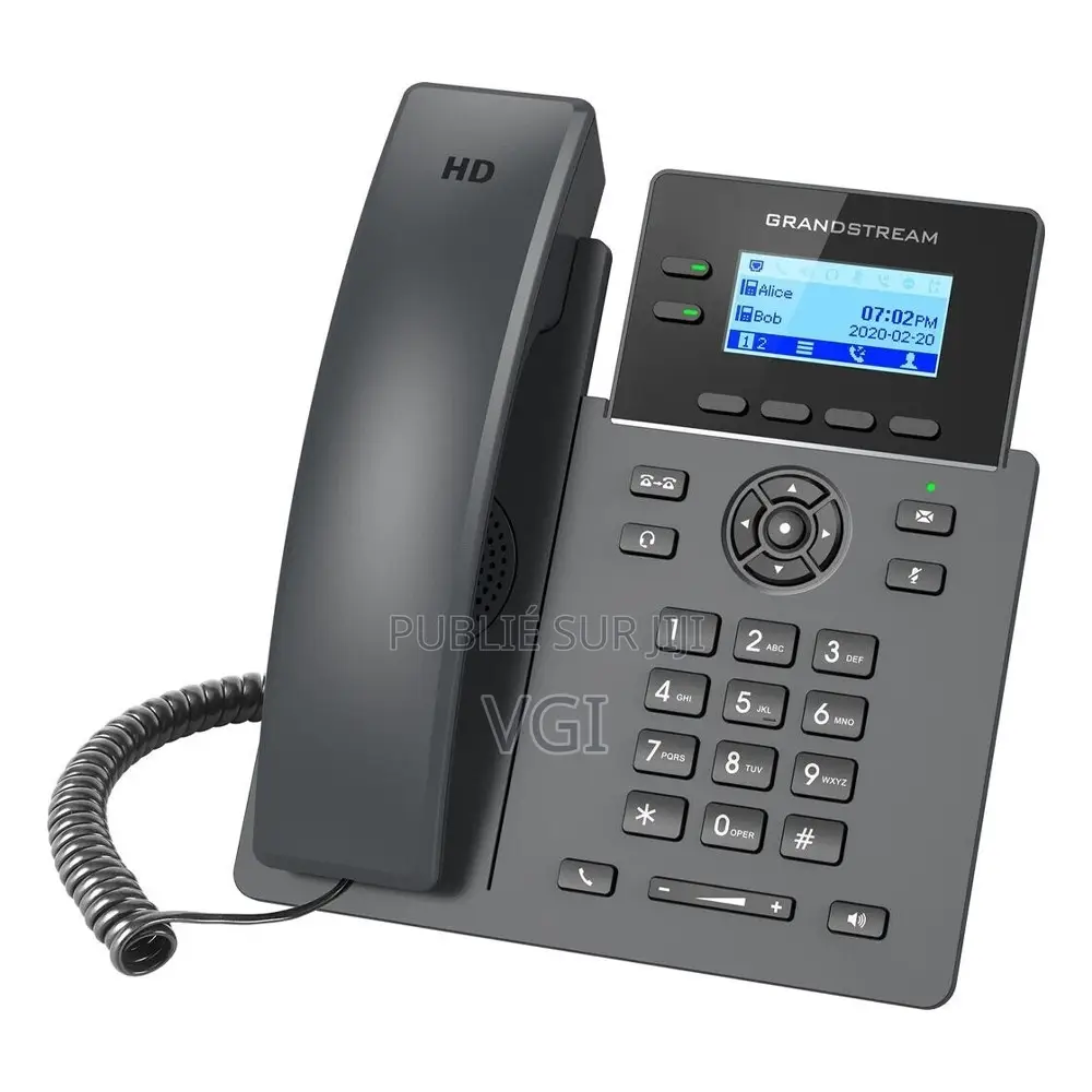Grandstream GRP2602P – Téléphone SIP IP Professionnel 2 Lignes PoE