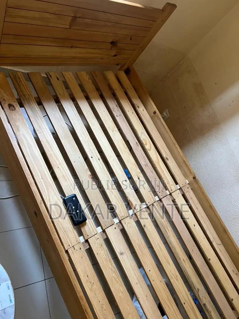 Lit 1 Places en Bois Massif Dimension 90/190