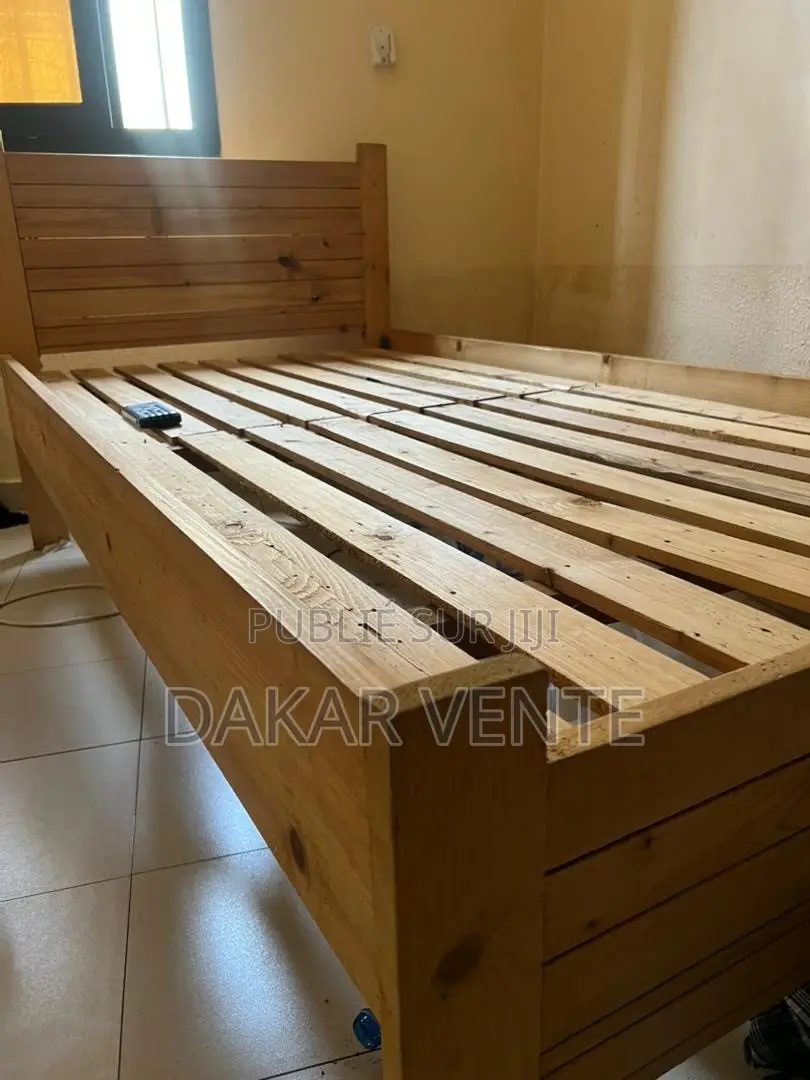 Lit 1 Places en Bois Massif Dimension 90/190