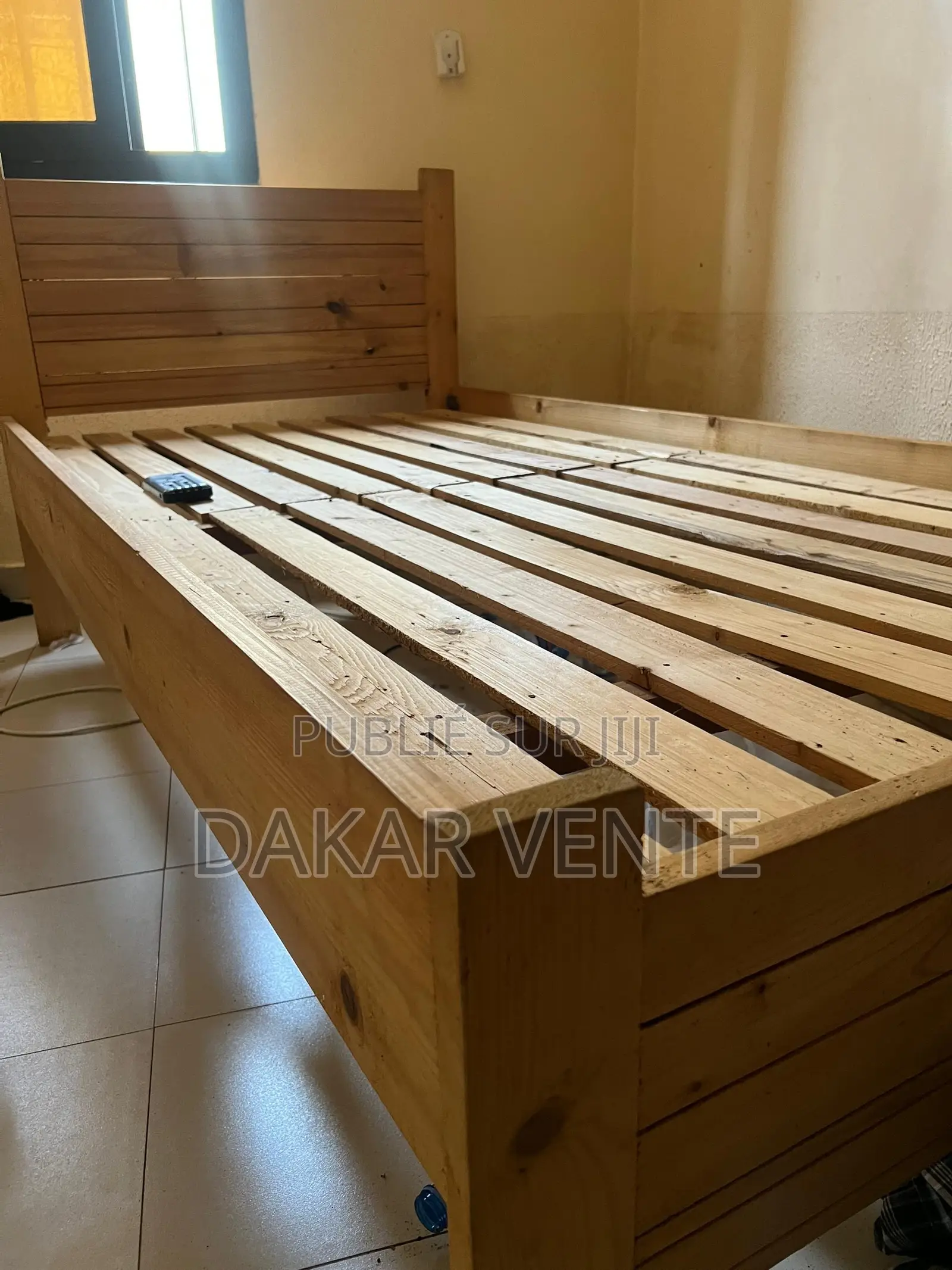 Lit 1 Places en Bois Massif Dimension 90/190