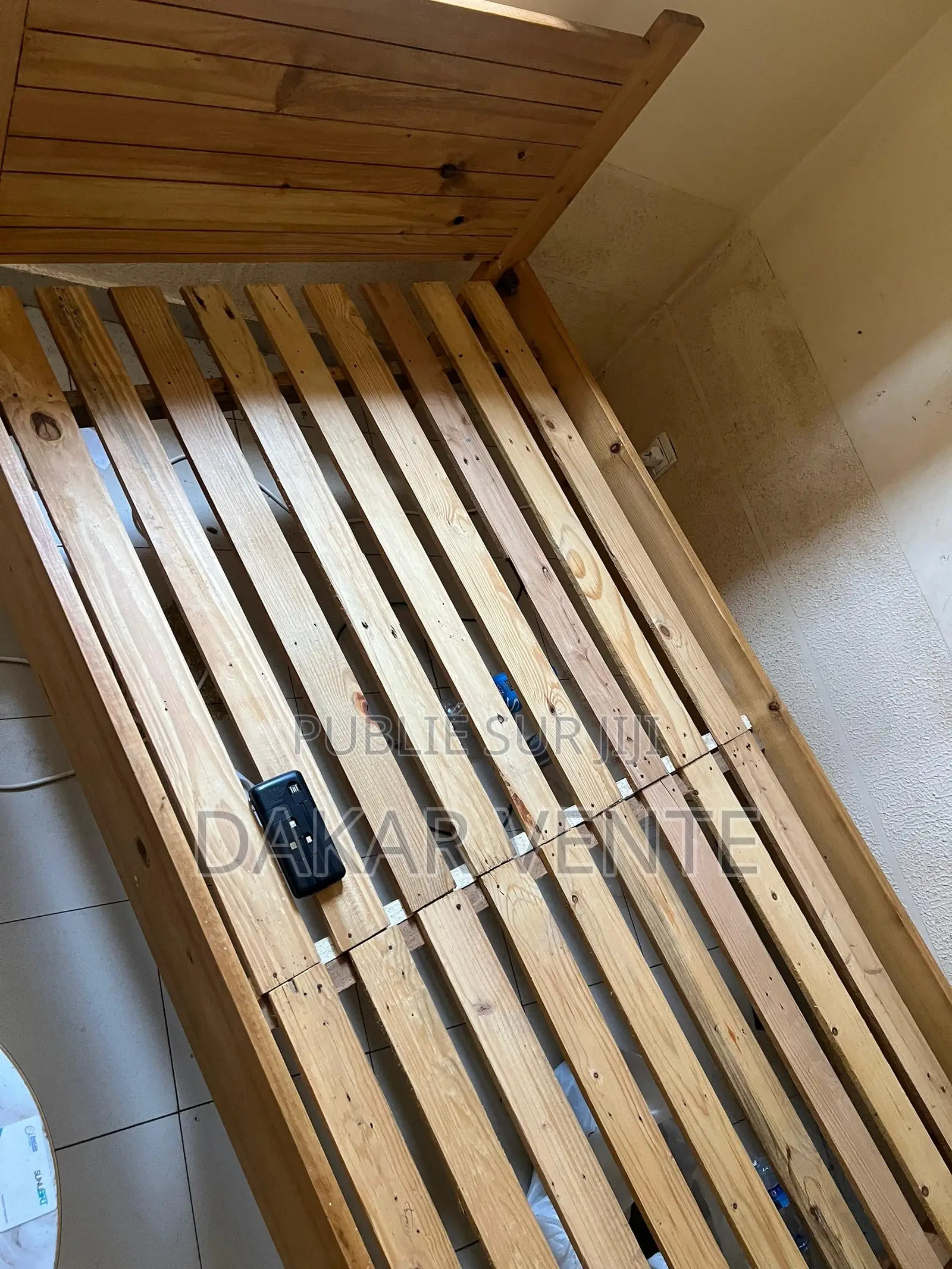 Lit 1 Places en Bois Massif Dimension 90/190
