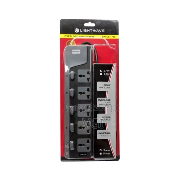 Surge LW EXT 755‐2P – Multiprise 5 Ports + Protection