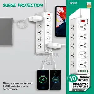Surge LW EXT‐106U‐2P – Multiprise 10 Prises Avec Protection