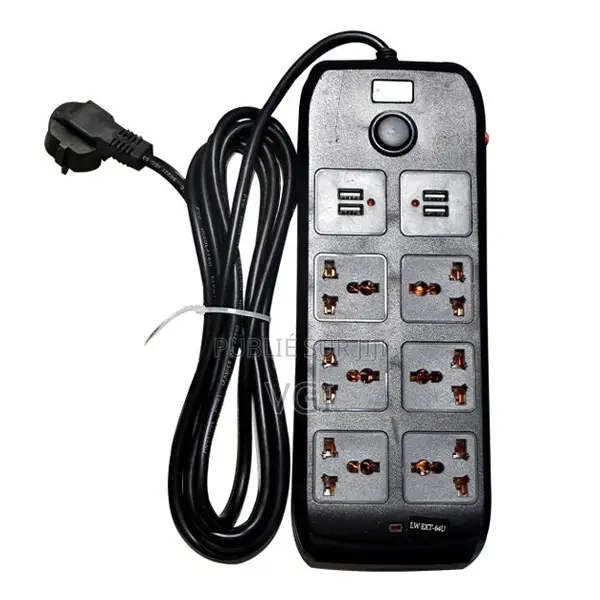 Surge LW EXT‐64U 3 M – Multiprise 6 Ports + 4 USB Avec Protection