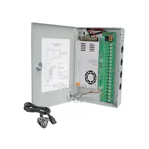 Power Supply CCTV 18 CH – 12 v ⎓ 20 a – Boîtier Centralisé