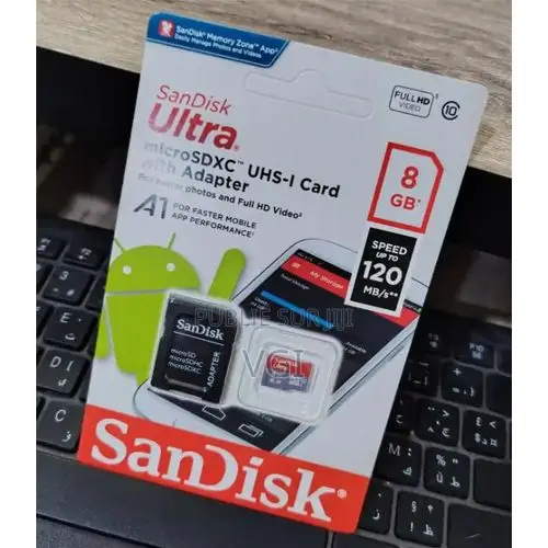 SanDisk Ultra 8 Go – Carte Micro SDHC Class 10 UHS‐I