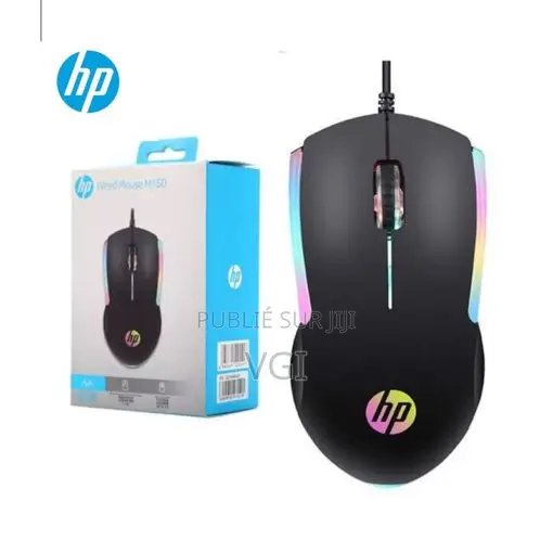 Souris Filaire HP M160–USB,capteur Optique , Éclairage LED 7 Couleurs
