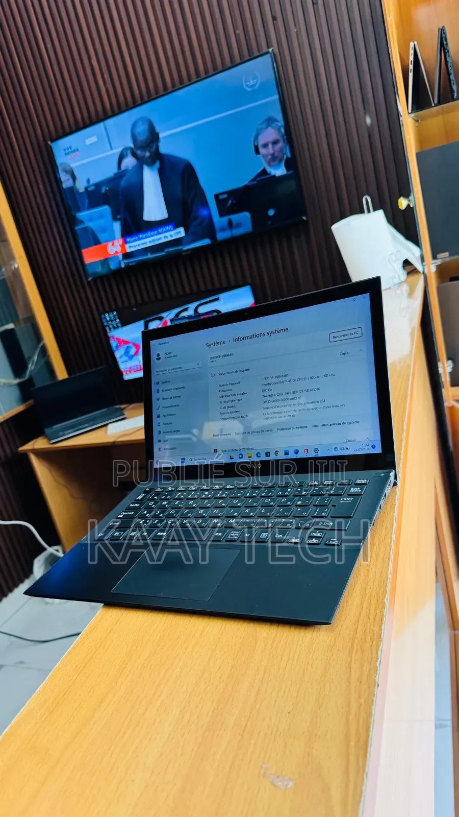 Ordinateur portable Sony VAIO SVJ20236SN 8GB Intel Core i7 SSD 256GB