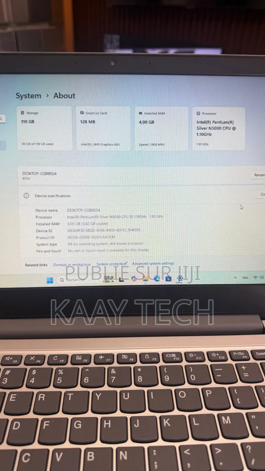 Nouveau Ordinateur portable Lenovo IdeaPad 130 4GB Intel SSD 128GB