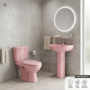 Ensemble Sanitaire Salle De Bain Rose Pastel