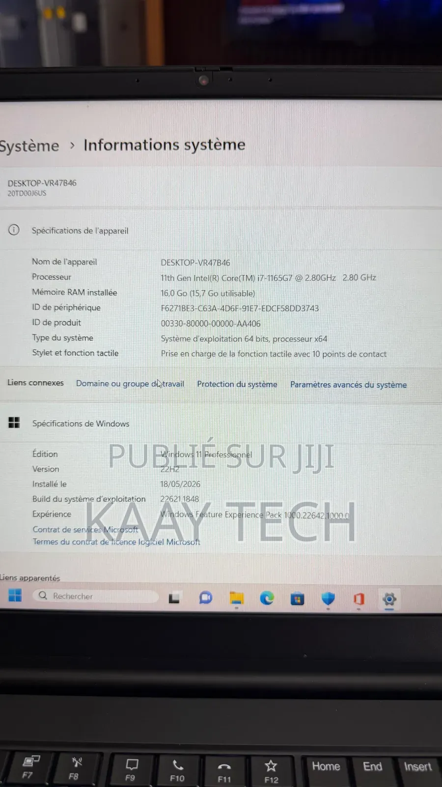 Nouveau Lenovo ThinkPad E15 16GB Intel Core i7 SSD 512GB