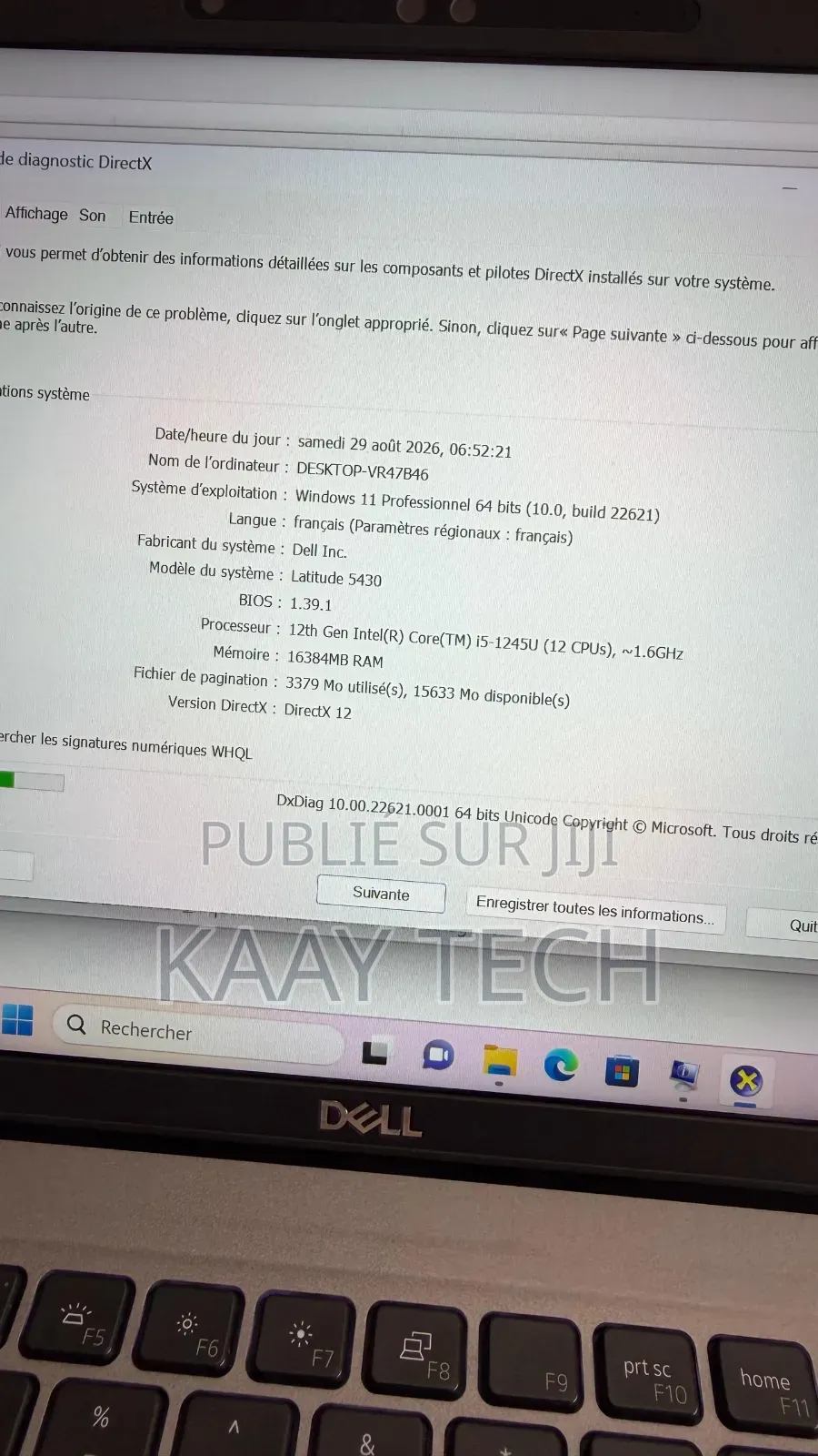 Nouveau Dell Latitude 5430 16GB Intel Core i5 SSD 256GB