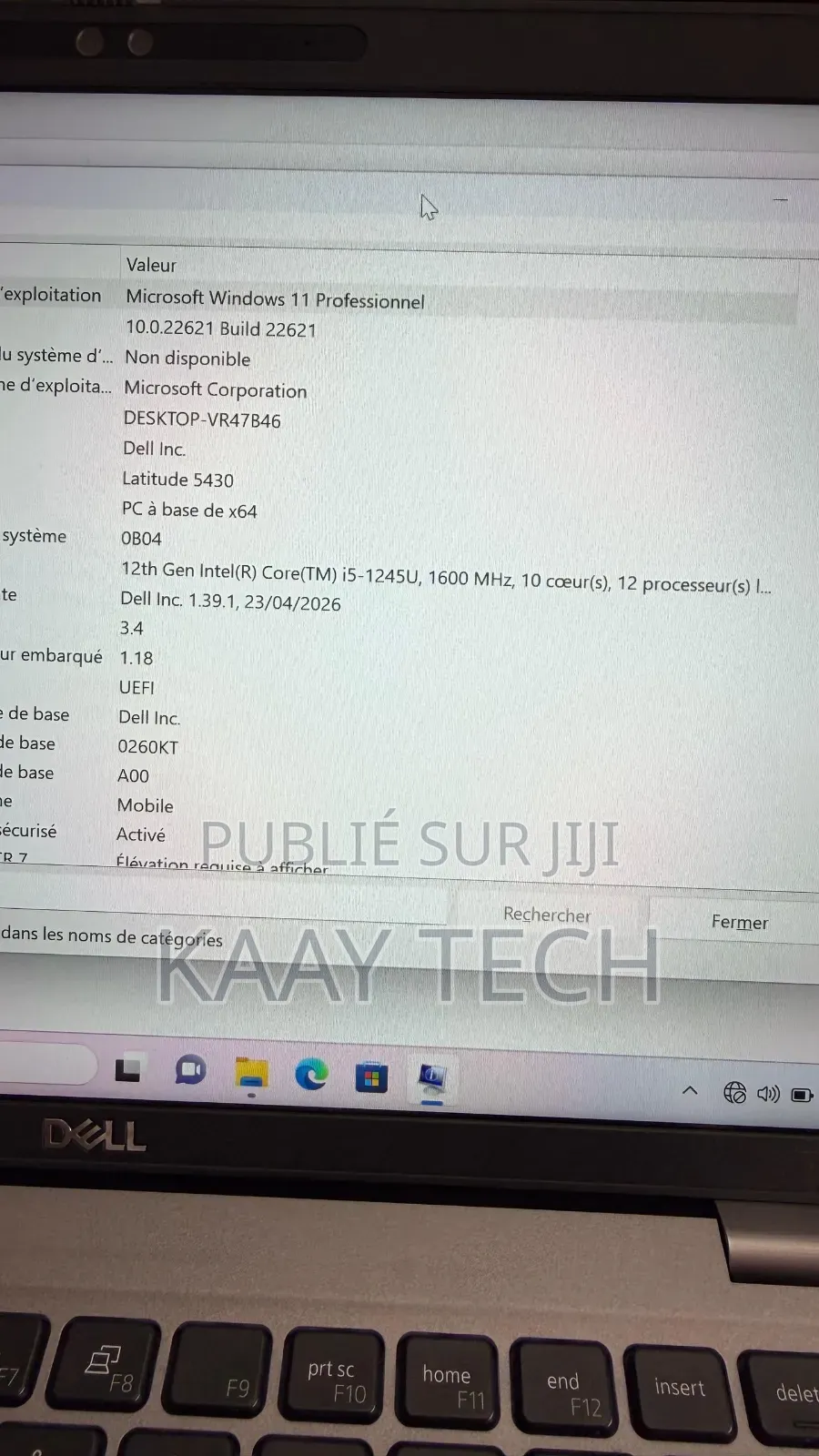 Nouveau Dell Latitude 5430 16GB Intel Core i5 SSD 256GB