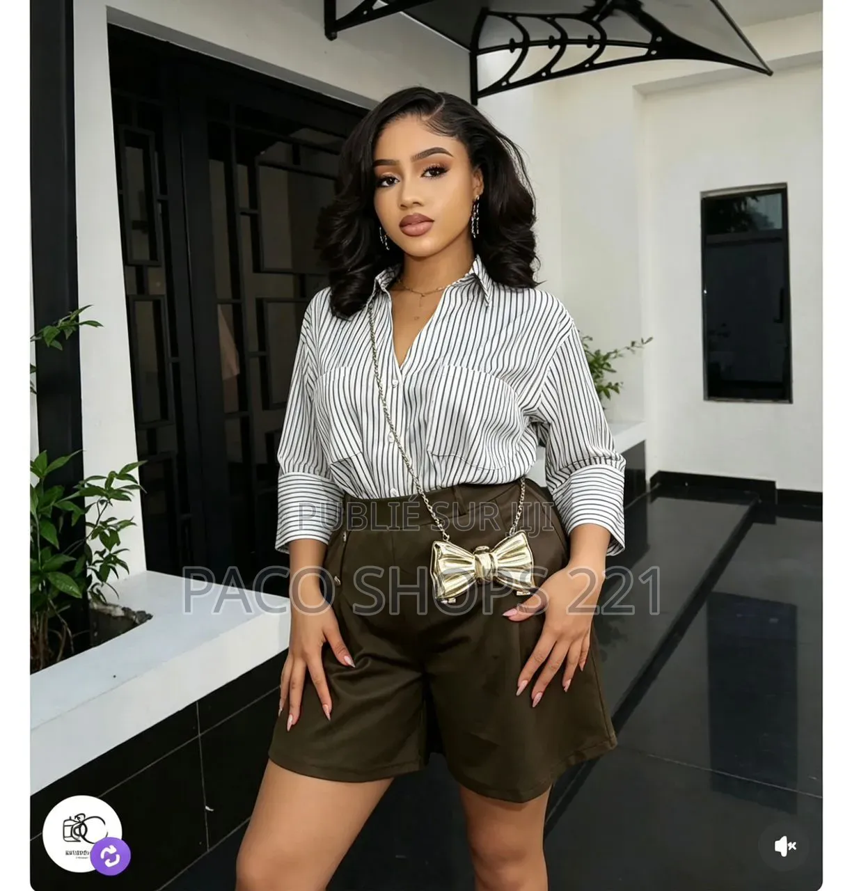 Ensemble Chemise & Short Tendance – Chic & Confort ✨