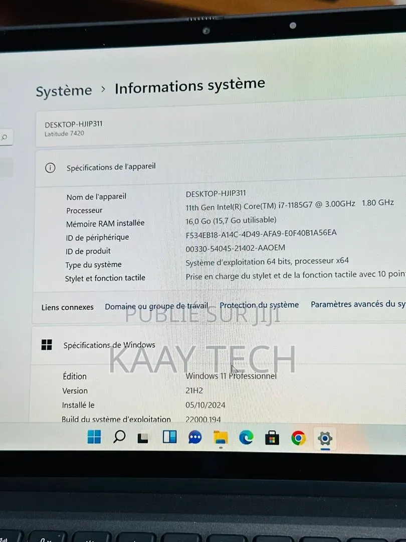 Nouveau Dell Latitude 7420 16GB Intel Core i7 SSD 512GB