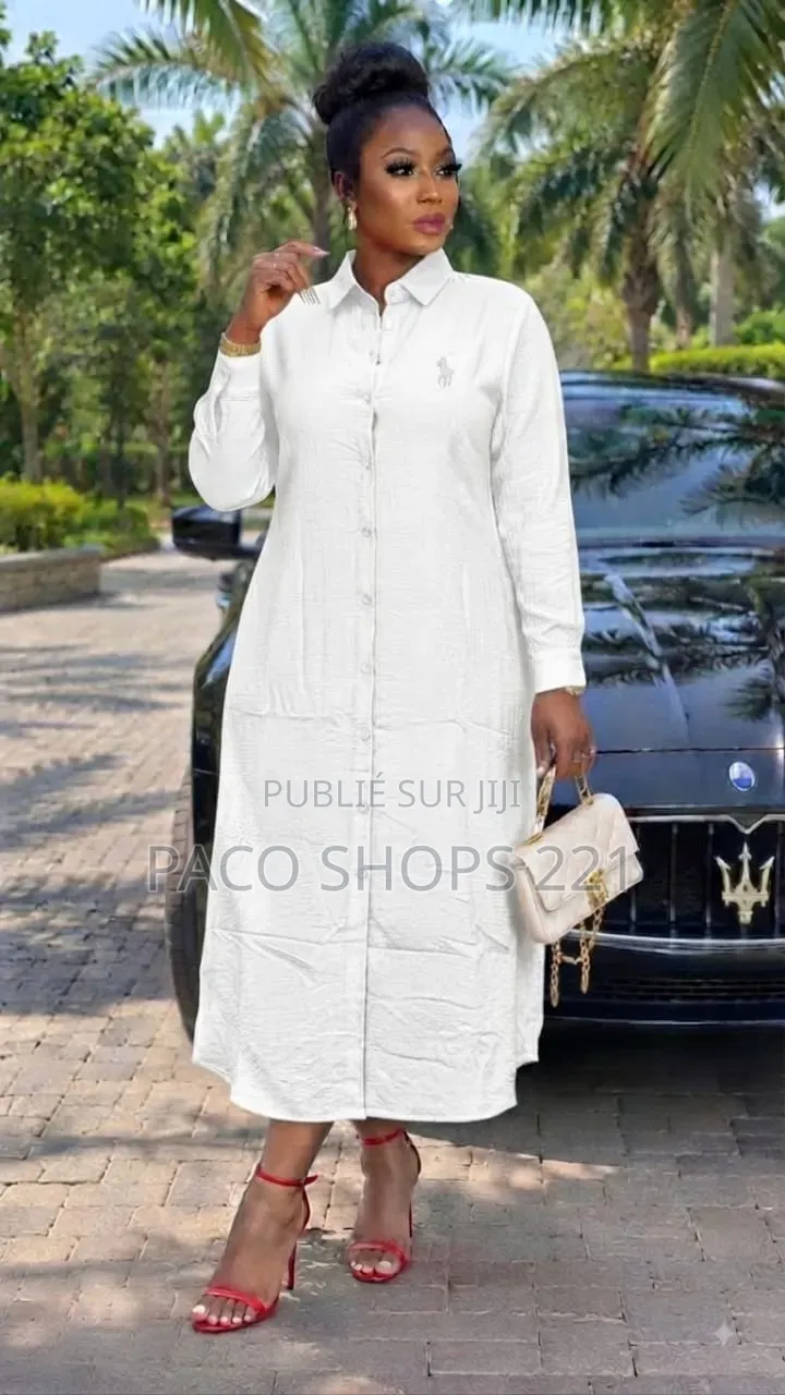 Robe Longue Boutonnée "Alo" – Tendance 2026
