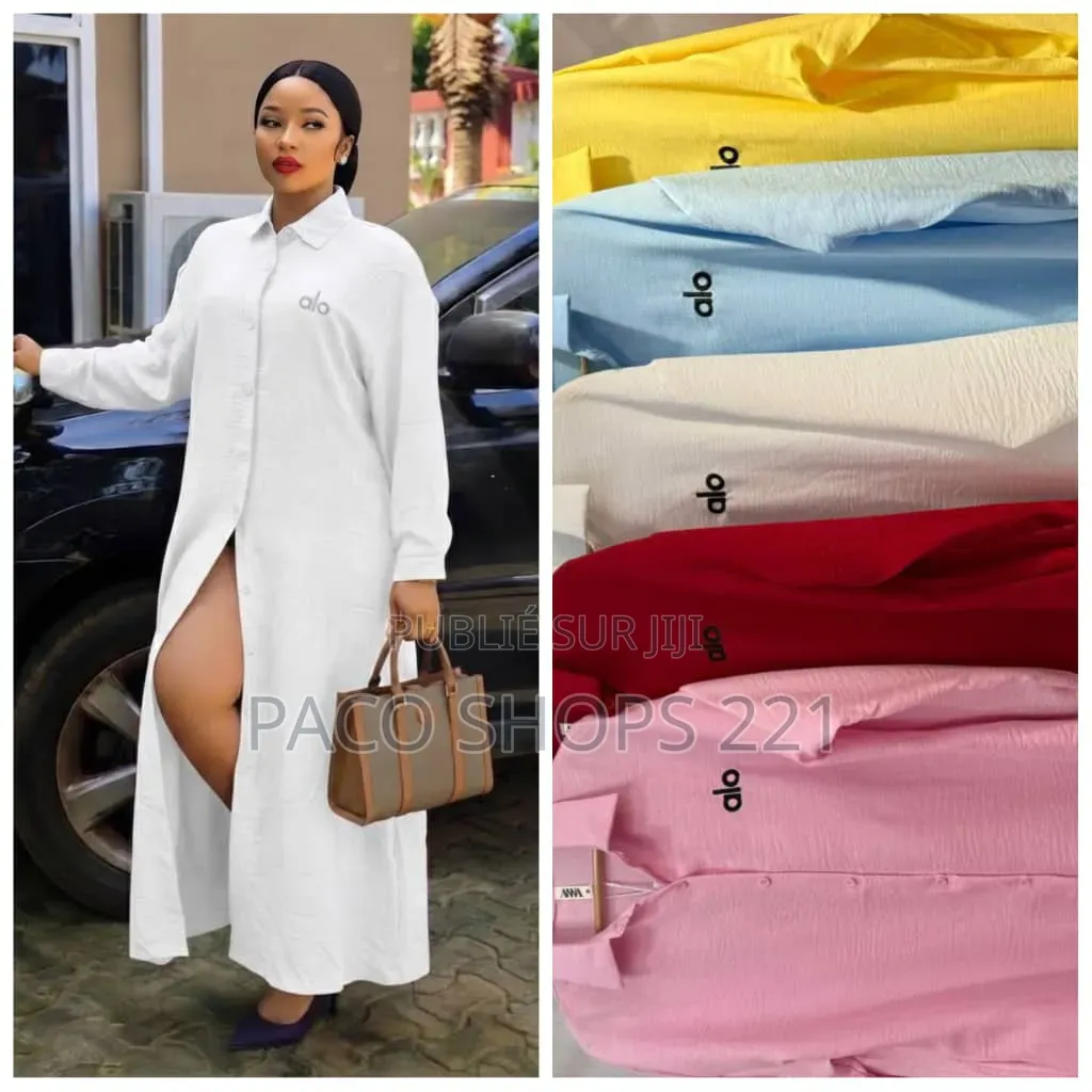 Robe Longue Boutonnée "Alo" – Tendance 2026
