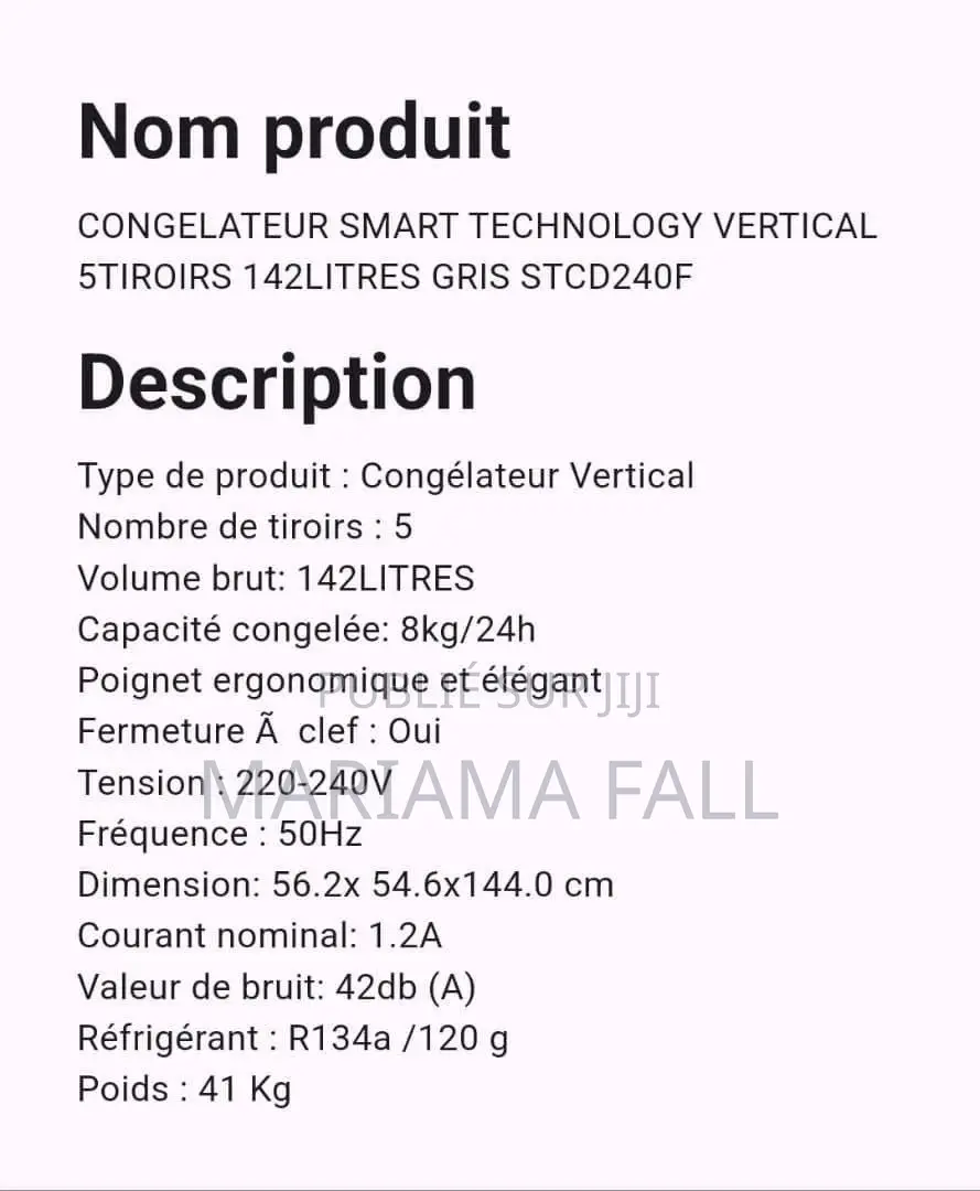 Congélateur 5 Tiroirs À Vendre