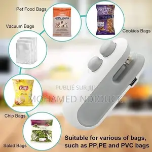 Mini Machine Scellage De Sacs 2 en 1 Avec Cutter