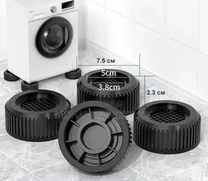 Lot De 4 Supports Pour Machine À Laver Antidérapant Et Amortisseur