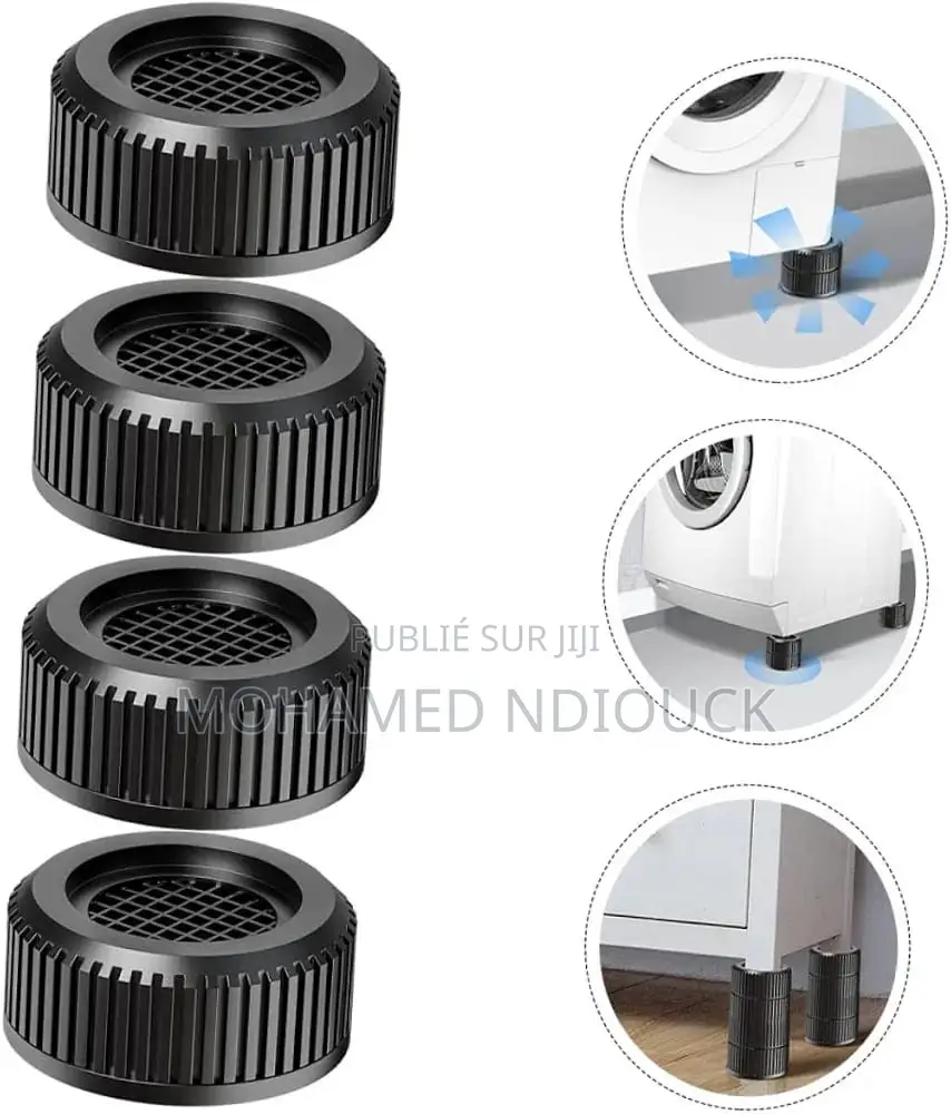 Lot De 4 Supports Pour Machine À Laver Antidérapant Et Amortisseur