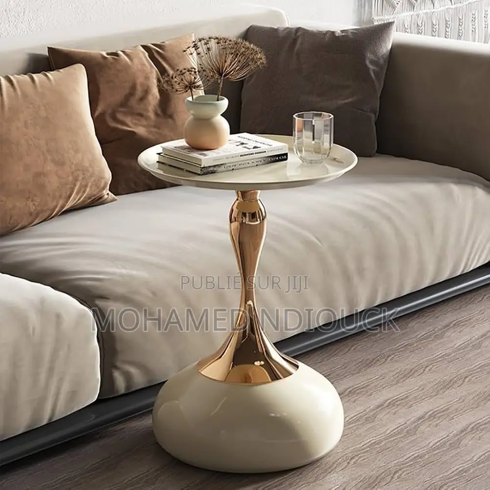 Table d'Appoint De Style Crème Pour Canapé