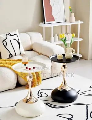 Table d'Appoint De Style Crème Pour Canapé
