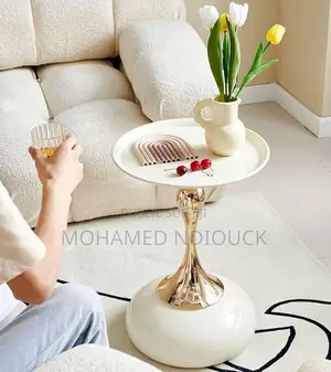 Table d'Appoint De Style Crème Pour Canapé