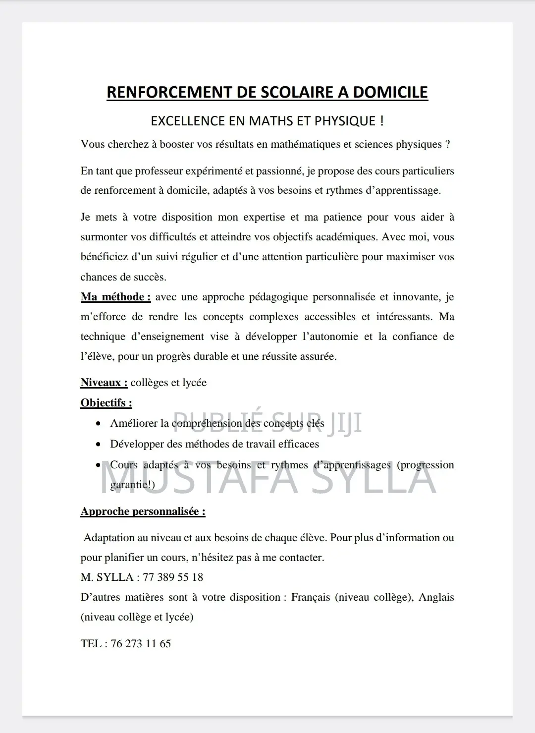 Cours À Domicile