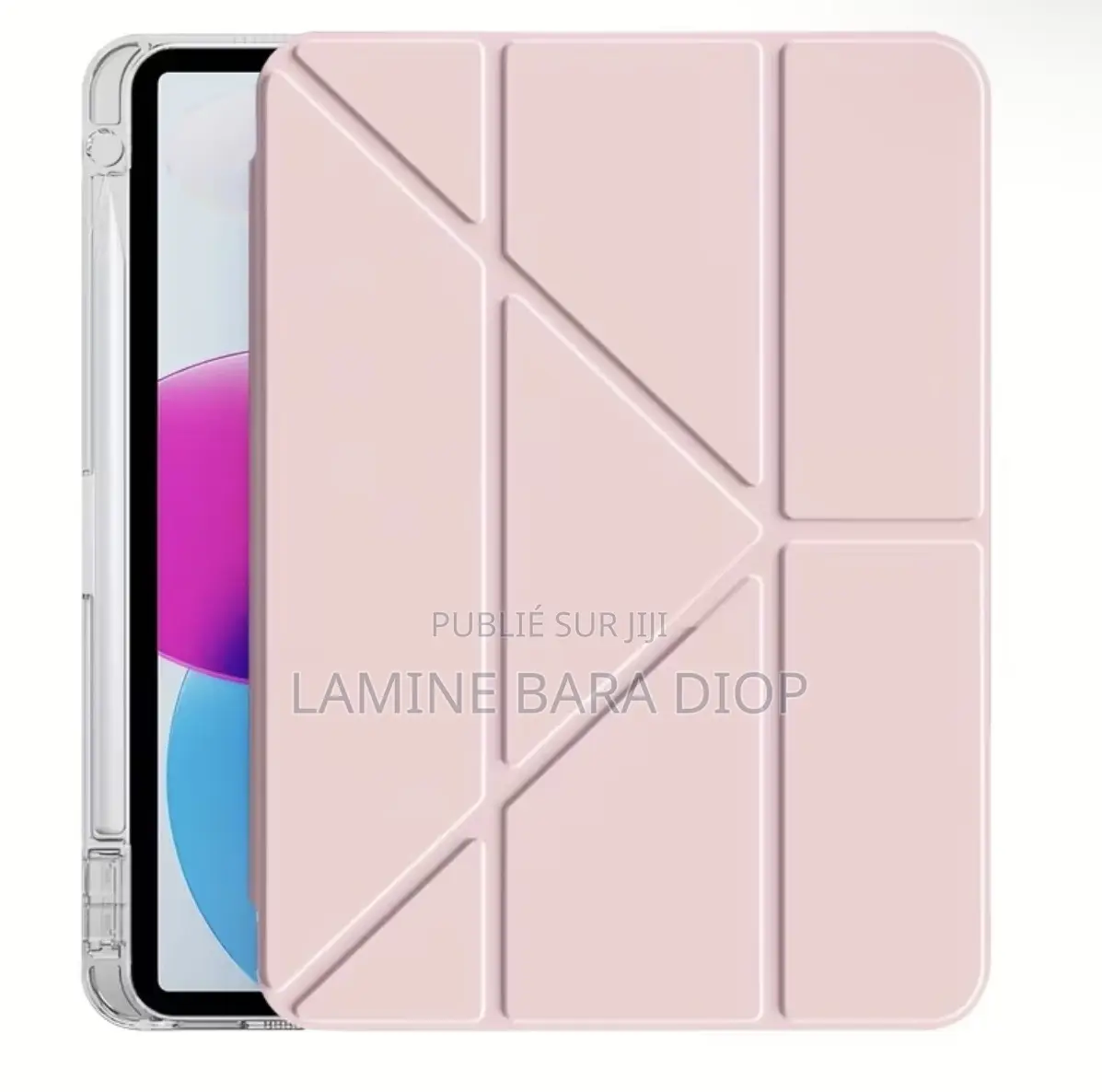 Coque iPad 11e Gen (A16) , 10e Gen , iPad Pro 11 Pouces Noir Et Rose