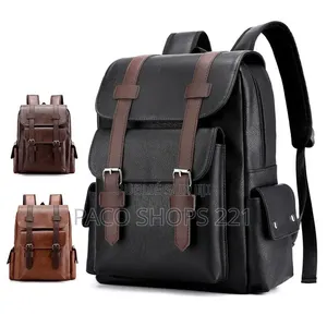 Sac À Dos en Cuir Idéal Pour Les Études, Le Travail Ou Les Voyages.