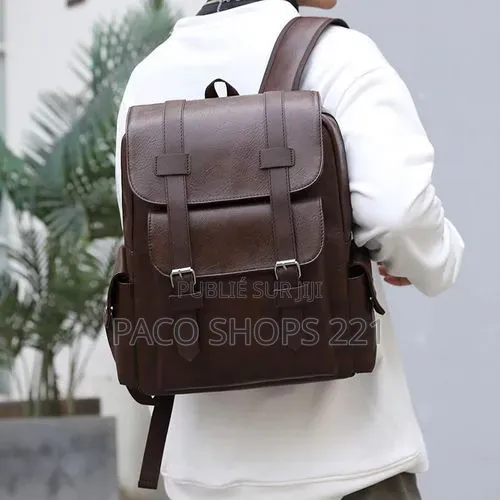 Sac À Dos en Cuir Idéal Pour Les Études, Le Travail Ou Les Voyages.