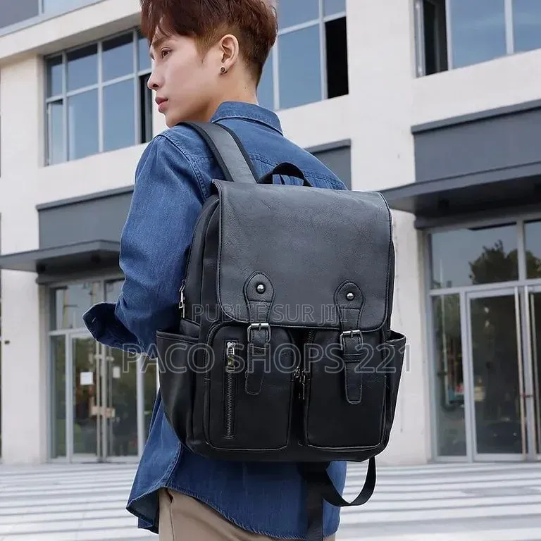 Sac À Dos en Cuir Idéal Pour Les Études, Le Travail Ou Les Voyages.