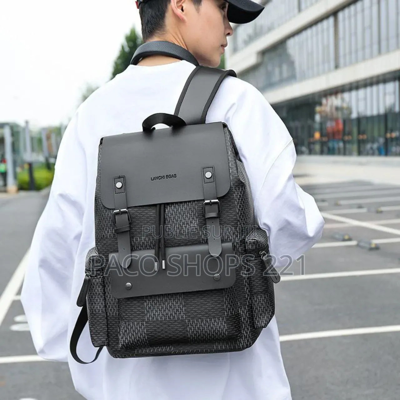 Sac À Dos en Cuir Idéal Pour Les Études, Le Travail Ou Les Voyages.