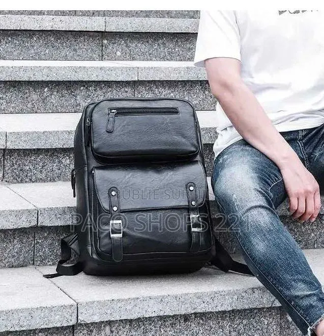 Sac À Dos en Cuir Idéal Pour Les Études, Le Travail Ou Les Voyages.