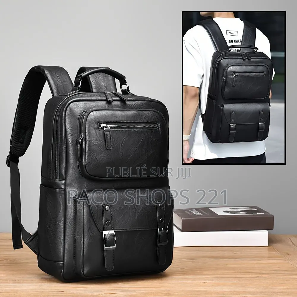Sac À Dos en Cuir Idéal Pour Les Études, Le Travail Ou Les Voyages.