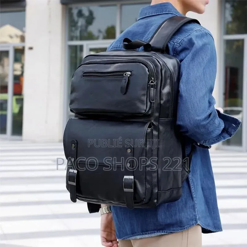 Sac À Dos en Cuir Idéal Pour Les Études, Le Travail Ou Les Voyages.