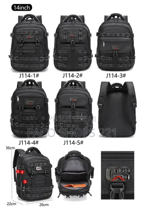 Sac À Dos Tactique CS (14 Pouces) – Idéal École, Travail & Voyage