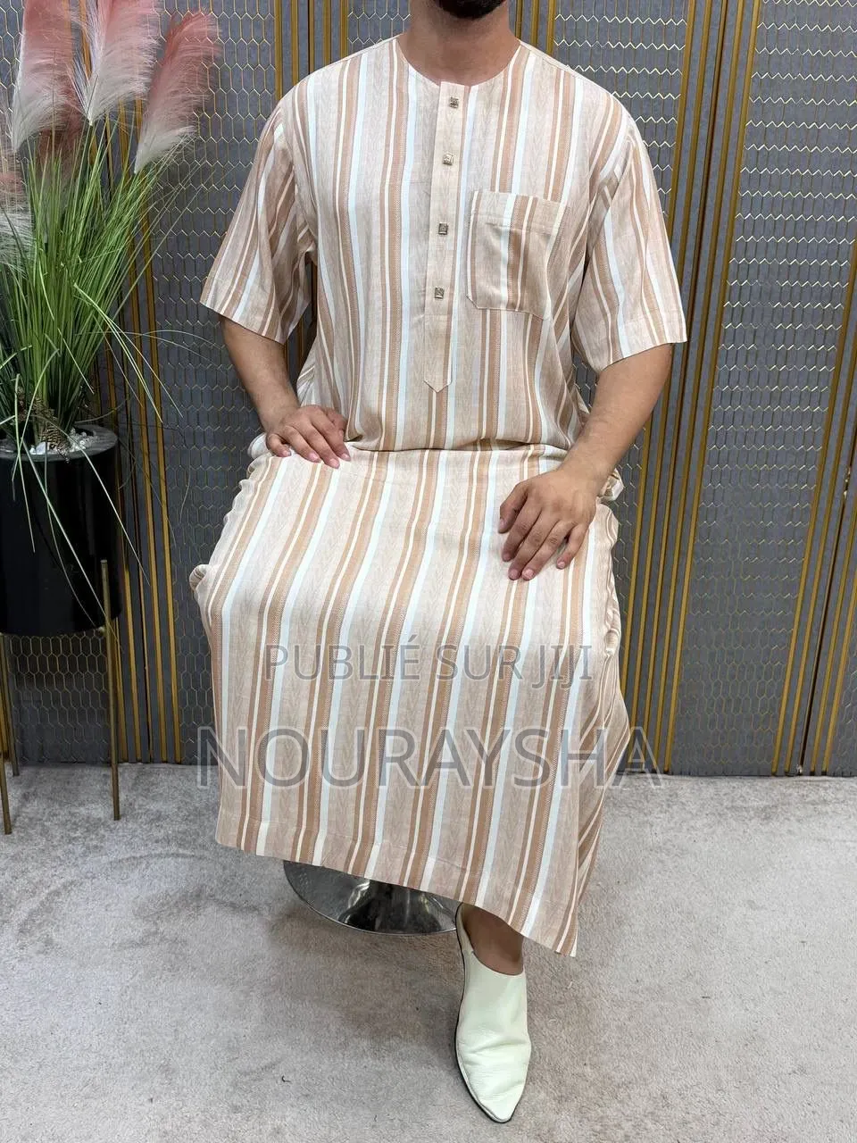 Khamiss Marocain en Lain Pour Homme